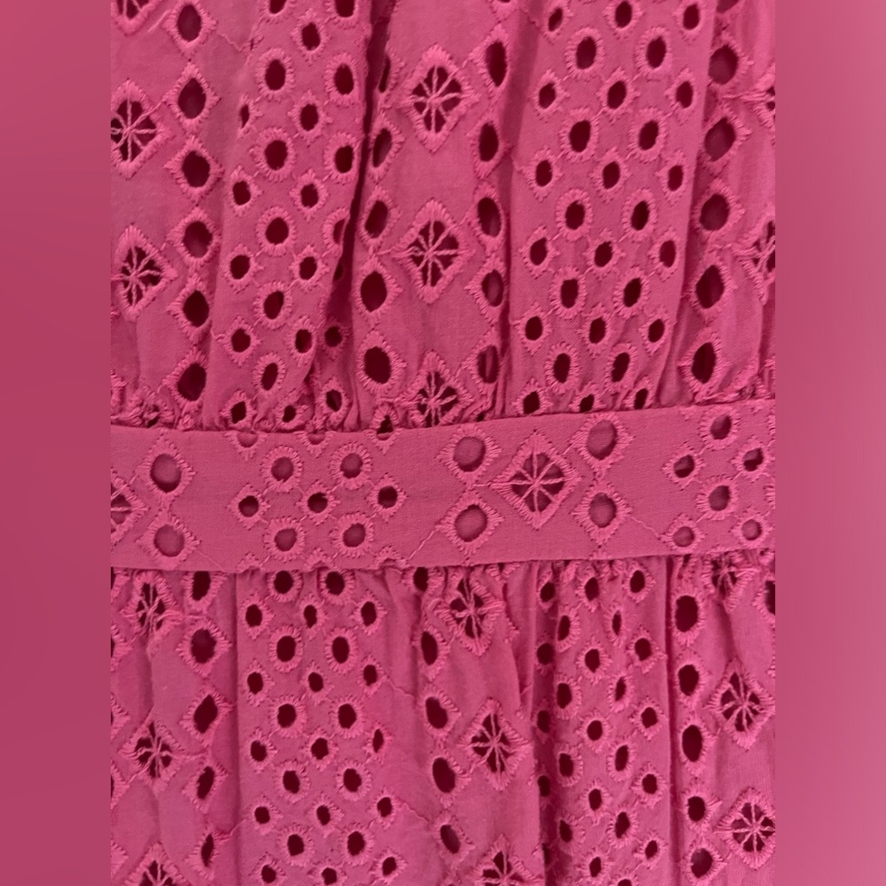 J. Crew Pink Eyelet Dress - Picture 2 of 5